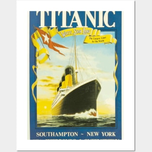 RMS Titanic - Vintage Travel Poster Posters and Art